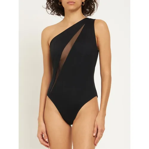 Slashed One-Piece Swimsuit - Versace - Modalova