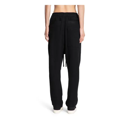 Black Wool Drop Crotch Trousers - Thom Krom - Modalova