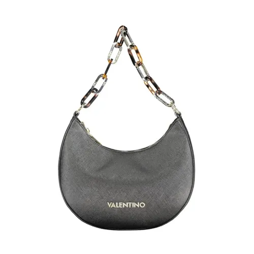 Black Polyethylene Handbag with Removable Chain - Valentino by Mario Valentino - Modalova