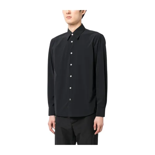 Black Buttoned Shirt with Pointed Collar - True Tribe - Modalova
