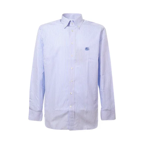 Striped Italian Collar Shirt - Etro - Modalova
