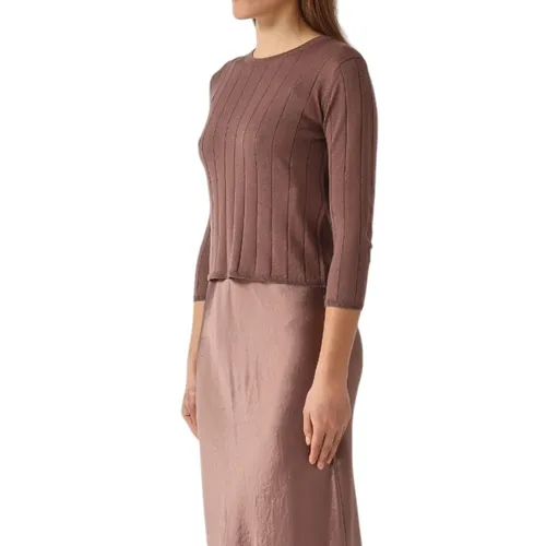 Silk Crew Neck Sweater - Max Mara - Modalova