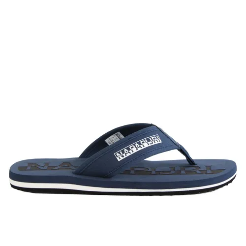 Blue Cotton Flip Flops - Napapijri - Modalova