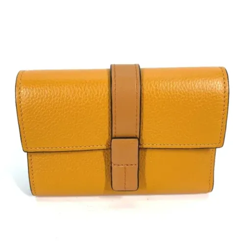Pre-owned Leather wallets - Loewe Pre-owned - Modalova