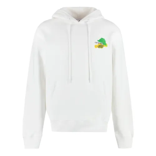 Sudadera con Capucha de Algodón - Off White - Modalova