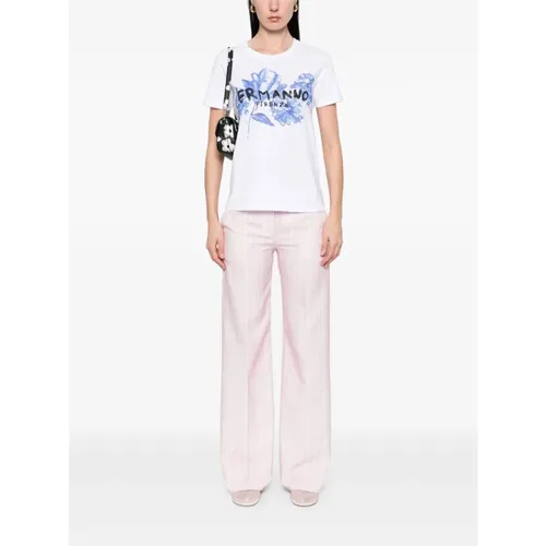 Crystal Embellished Tee Elegant Style - Ermanno Scervino - Modalova