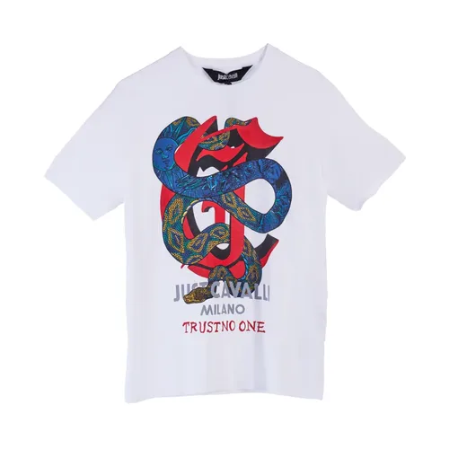 Tshirt Serpenti Logo Gotico - Just Cavalli - Modalova