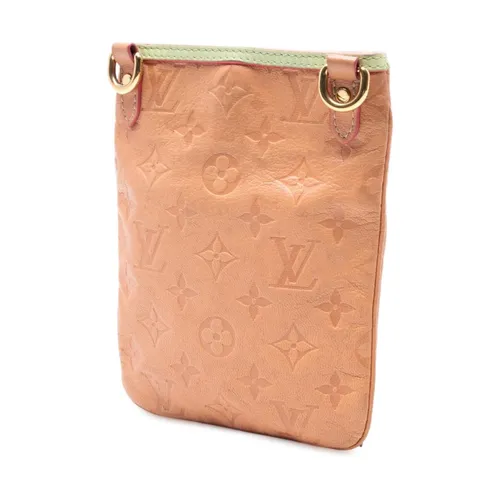 Pre-owned Embossed Leather Zip Pouch - Louis Vuitton Vintage - Modalova