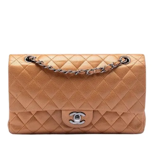 Pre-owned Quilted Caviar Double Flap Shoulder Bag - Chanel Vintage - Modalova