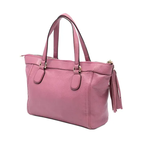 Pre-owned Leather Top Handle Bag - Gucci Vintage - Modalova