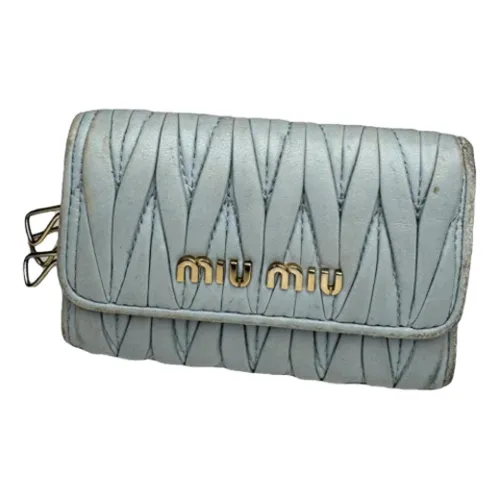 Pre-owned Leather Key Holder - Miu Miu Pre-owned - Modalova