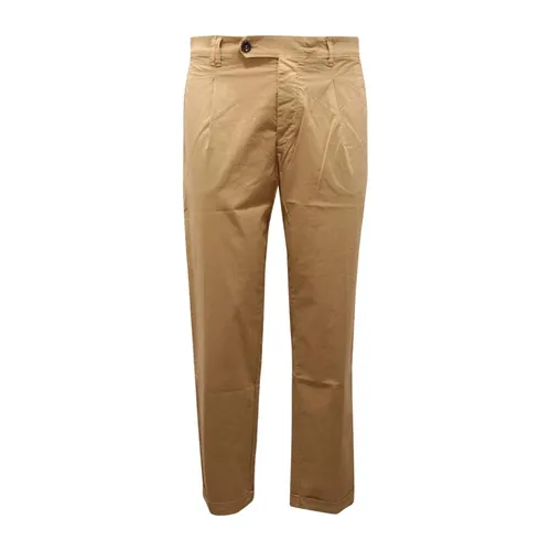 Beige Summer Trousers - Officina36 - Modalova