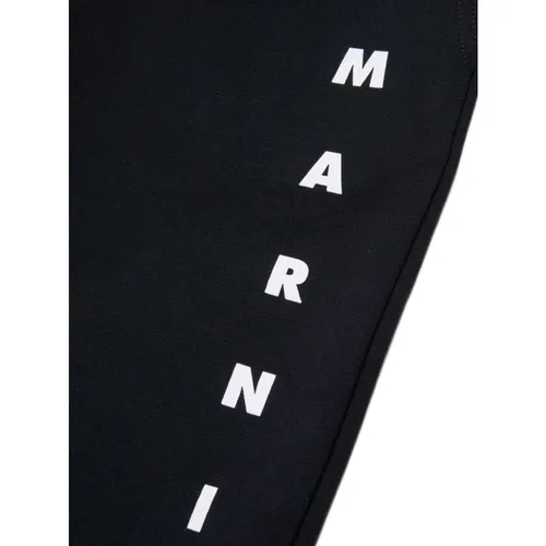 Logo-print Bermuda Shorts - Marni - Modalova