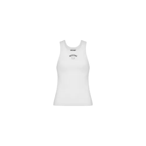 Stretch Cotton Tank Top - Moschino - Modalova