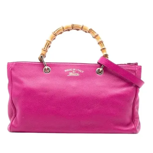 Pre-owned Leather Handbag - Gucci Vintage - Modalova
