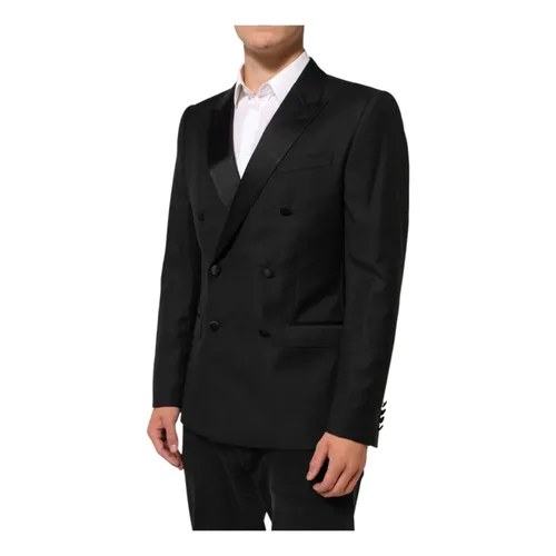 Martini Double-Breasted Suit Blazer - Dolce & Gabbana - Modalova