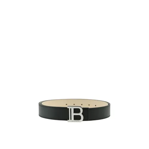 Smooth Leather B-Belt - Balmain - Modalova