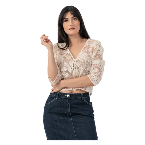 Maglia in pizzo ricamato - Kocca - Modalova