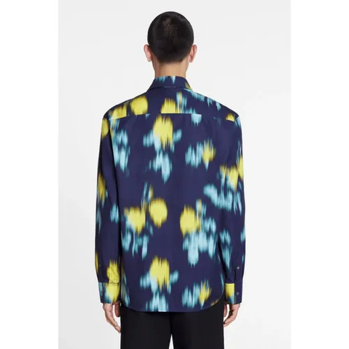 Floral Blur Print Shirt - Lanvin - Modalova