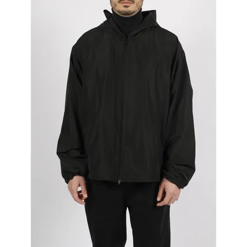 Asymmetric Logo Jacket - Balenciaga - Modalova