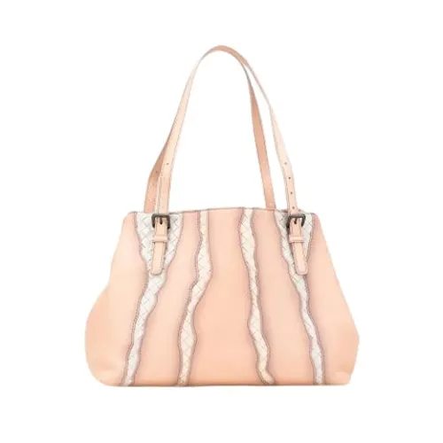 Pre-owned Leather Shoulder Bag - Bottega Veneta Vintage - Modalova
