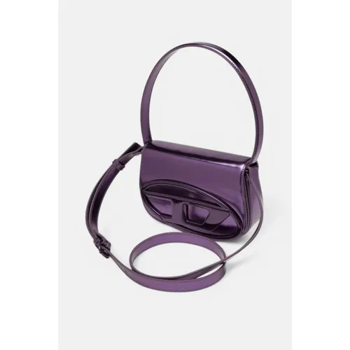 Mirror Leather Shoulder Bag with Removable Strap - Diesel - Modalova