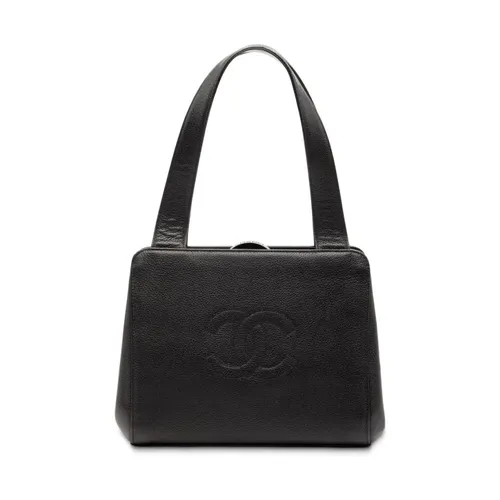 Pre-owned Leather Top Handle Bag - Chanel Vintage - Modalova