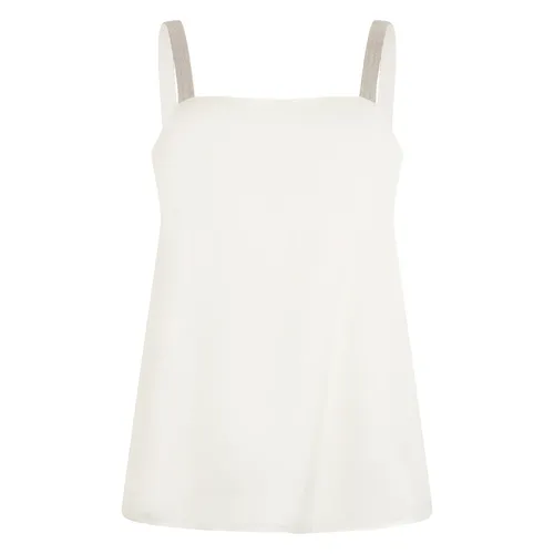 Silk Sleeveless Top - Fabiana Filippi - Modalova