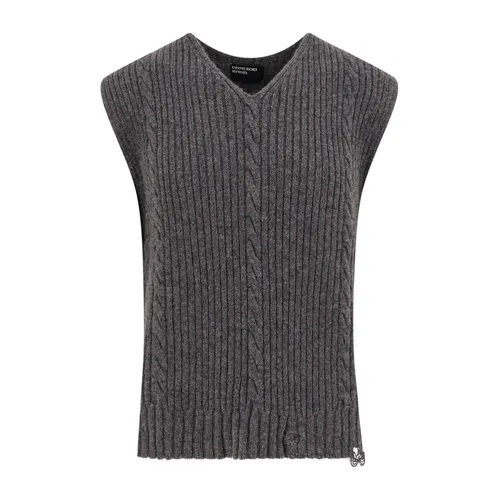 Grey Cable Knit Sweater - Enfants Riches Déprimés - Modalova