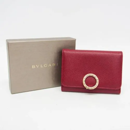 Pre-owned Leather Wallet - Bvlgari Vintage - Modalova