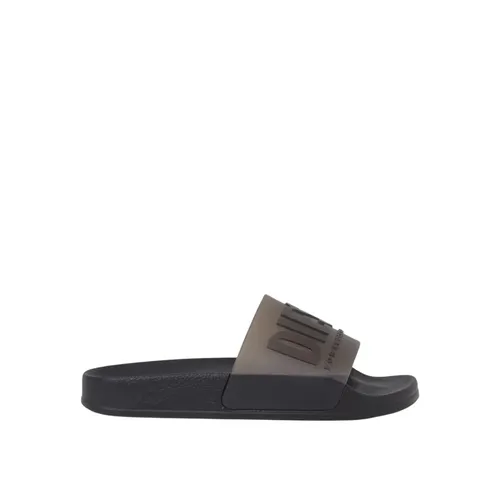 Black Slide Sandals - Diesel - Modalova