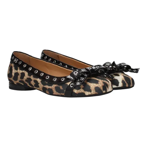 Fabric Ballet Flats - Ganni - Modalova