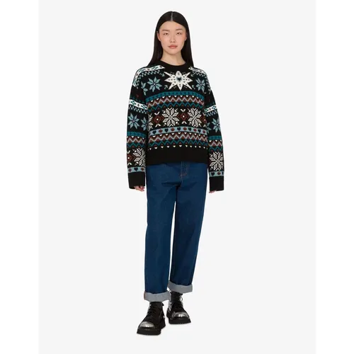 Merino Wool Pullover - Moschino - Modalova