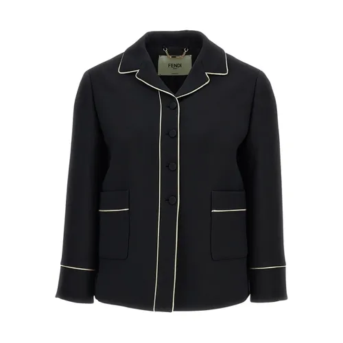 Tailored Jacket with Pajama Collar - Fendi - Modalova
