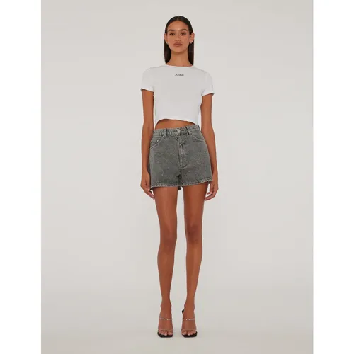 Rhinestone Denim Shorts - Rotate Birger Christensen - Modalova