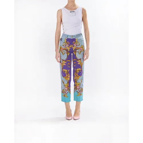 Baroque Slim Fit Multicolor Jeans - Versace Jeans Couture - Modalova