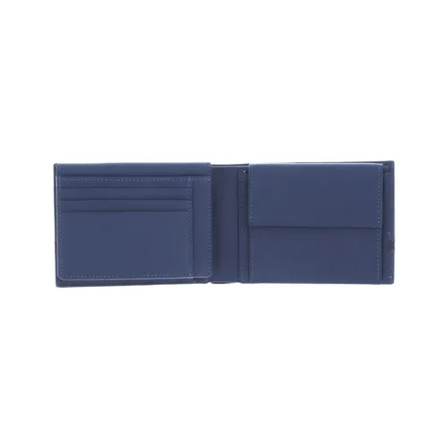 Blue Men's Wallet with Document Holder - Piquadro - Modalova