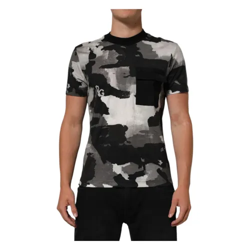 Multicolor Camouflage Men T-shirt - Dolce & Gabbana - Modalova