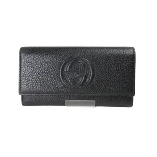 Pre-owned Leather wallets - Gucci Vintage - Modalova