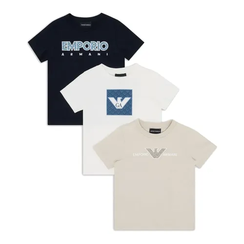 Three-Pack Crew-Neck T-Shirt - Armani - Modalova