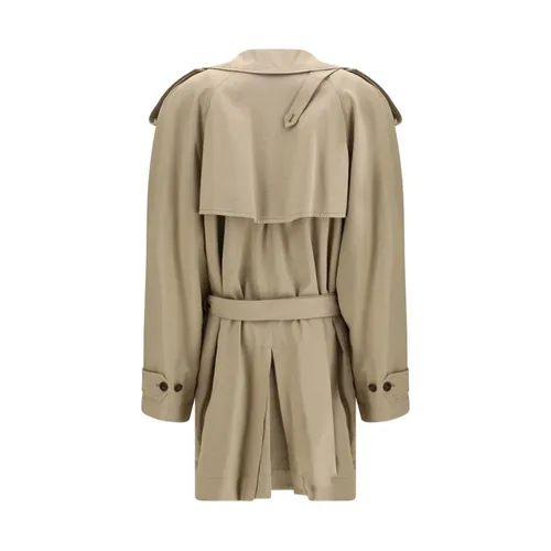 Cotton Trench Coat - Balenciaga - Modalova