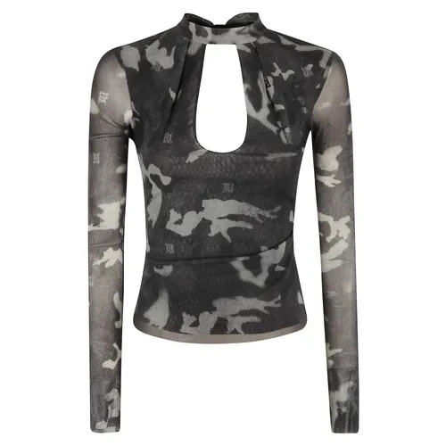 Camo Mesh Longsleeve Top - Misbhv - Modalova