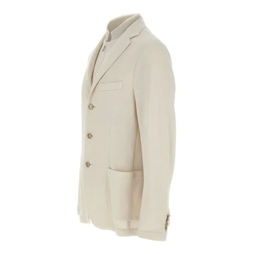 Single-Breasted Blazer with Detachable Bib - Eleventy - Modalova