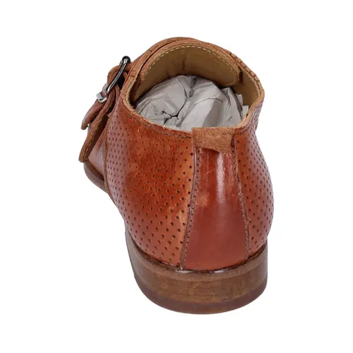 Vintage Leather Elegant Loafers - Moma - Modalova