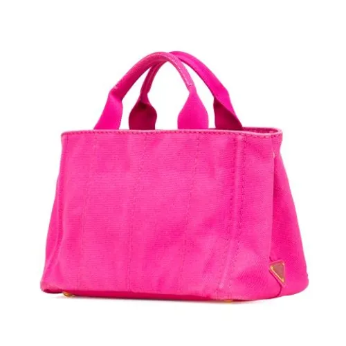 Pre-owned Canvas Tote Bag - Prada Vintage - Modalova