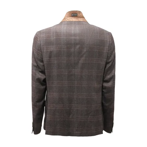 Wool/Silk Glen Check Suit - Etro - Modalova