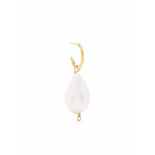 Baroque Pearl Gold Hoop Earring - Alighieri - Modalova