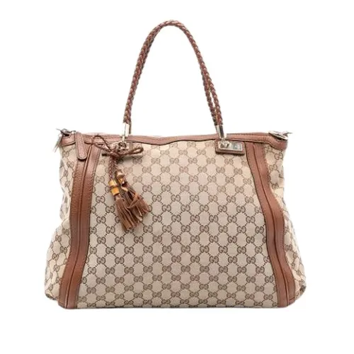 Pre-owned Canvas Tote Bag - Gucci Vintage - Modalova