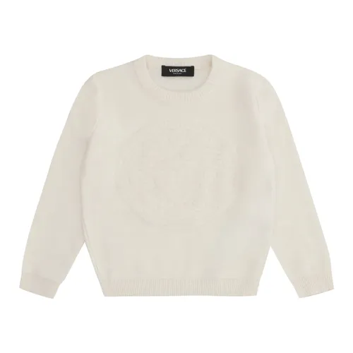 Wool-blend Crew-Neck Sweater - Versace - Modalova