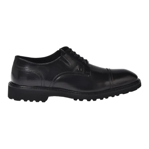 Black leather lace-ups - Baldinini - Modalova